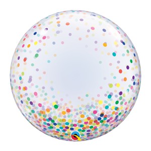 Bubble balionas Spalvoti konfeti