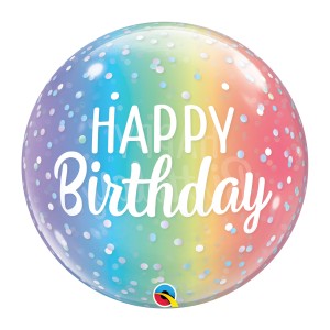 Bubble balionas Happy Birthday