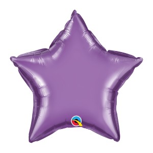 Žvaigždės formos folijos balionas Violetinis
