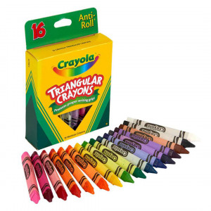 Spalvotos trikampės kreidelės Mini Kids, 16 vnt.