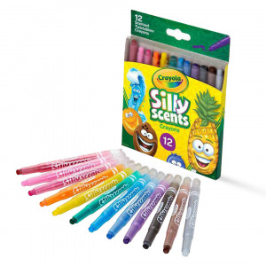 Kvepiančios išsukamos kreidelės Silly Scents 12 vnt.
