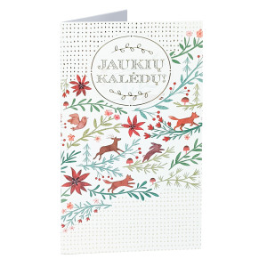 Kalėdinis atvirukas su voku