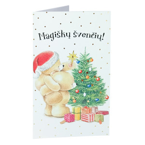 Kalėdinis atvirukas su voku