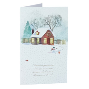 Kalėdinis atvirukas su voku