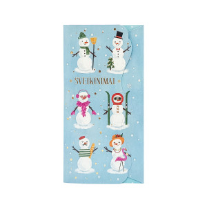 Kalėdinis atvirukas pinigams