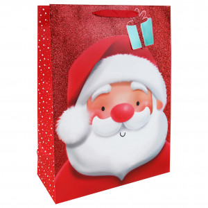 Kalėdinis dovanų maišelis labai didelis