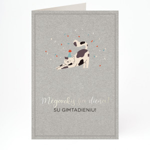 Aplinkai draugi&scaron;kas atvirukas su voku